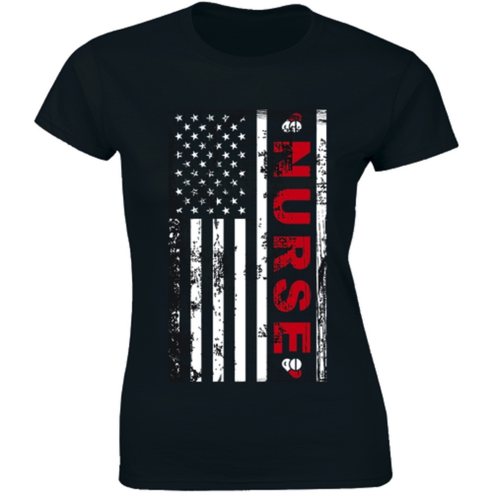American Nurse Flag RN Nurse MD Medical T-shirt
